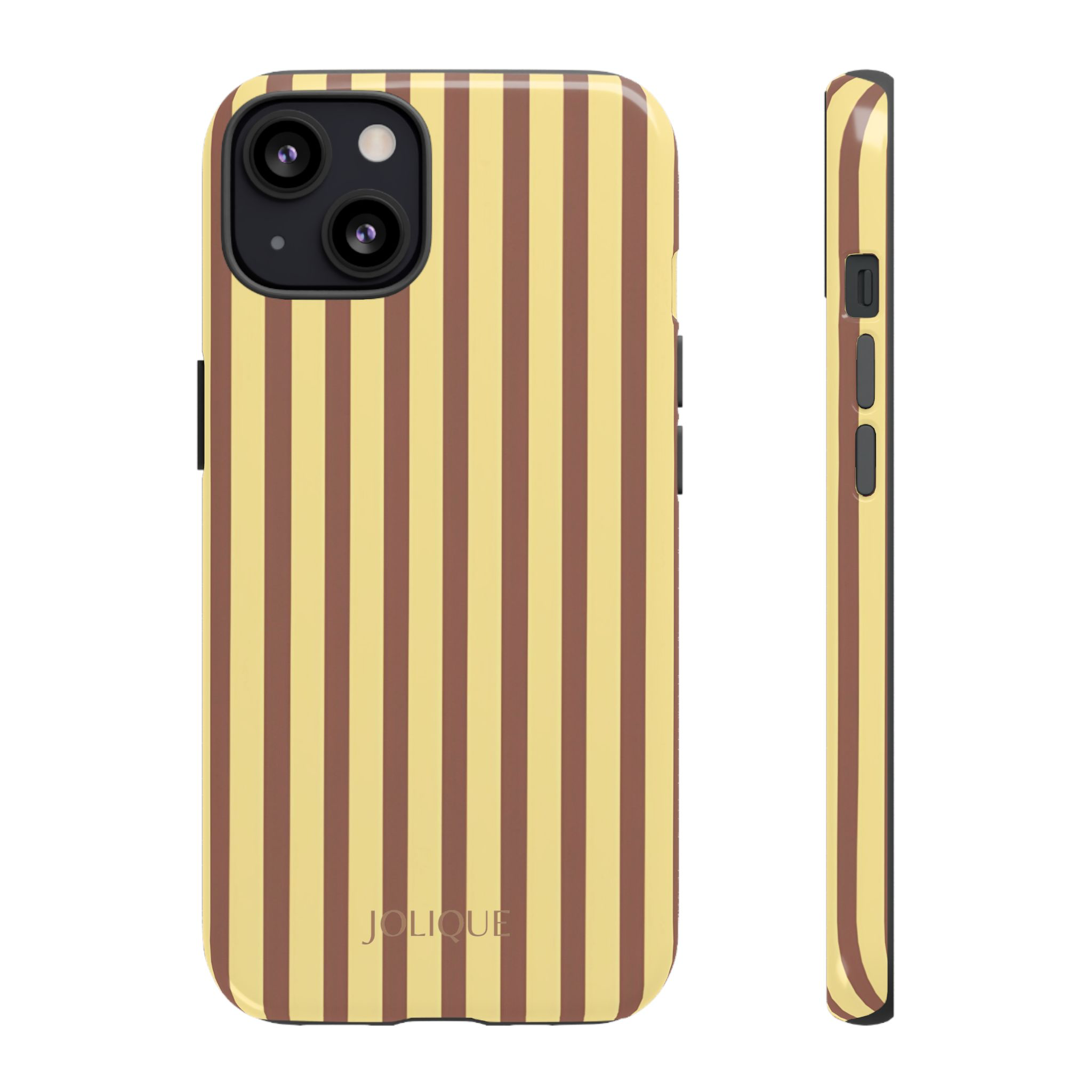 STRIPE CASE - BROWN & YELLOW